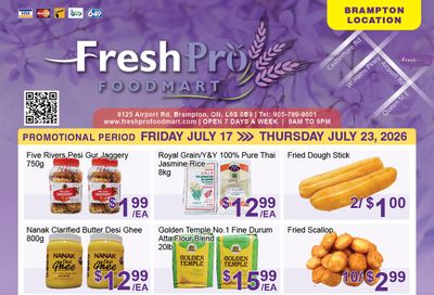 FreshPro Foodmart (Brampton) Flyer July 17 to 23