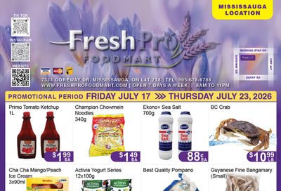 FreshPro Foodmart (Mississauga) Flyer July 17 to 23