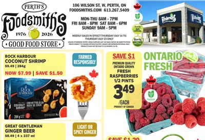 Foodsmiths Flyer July 16 to 23