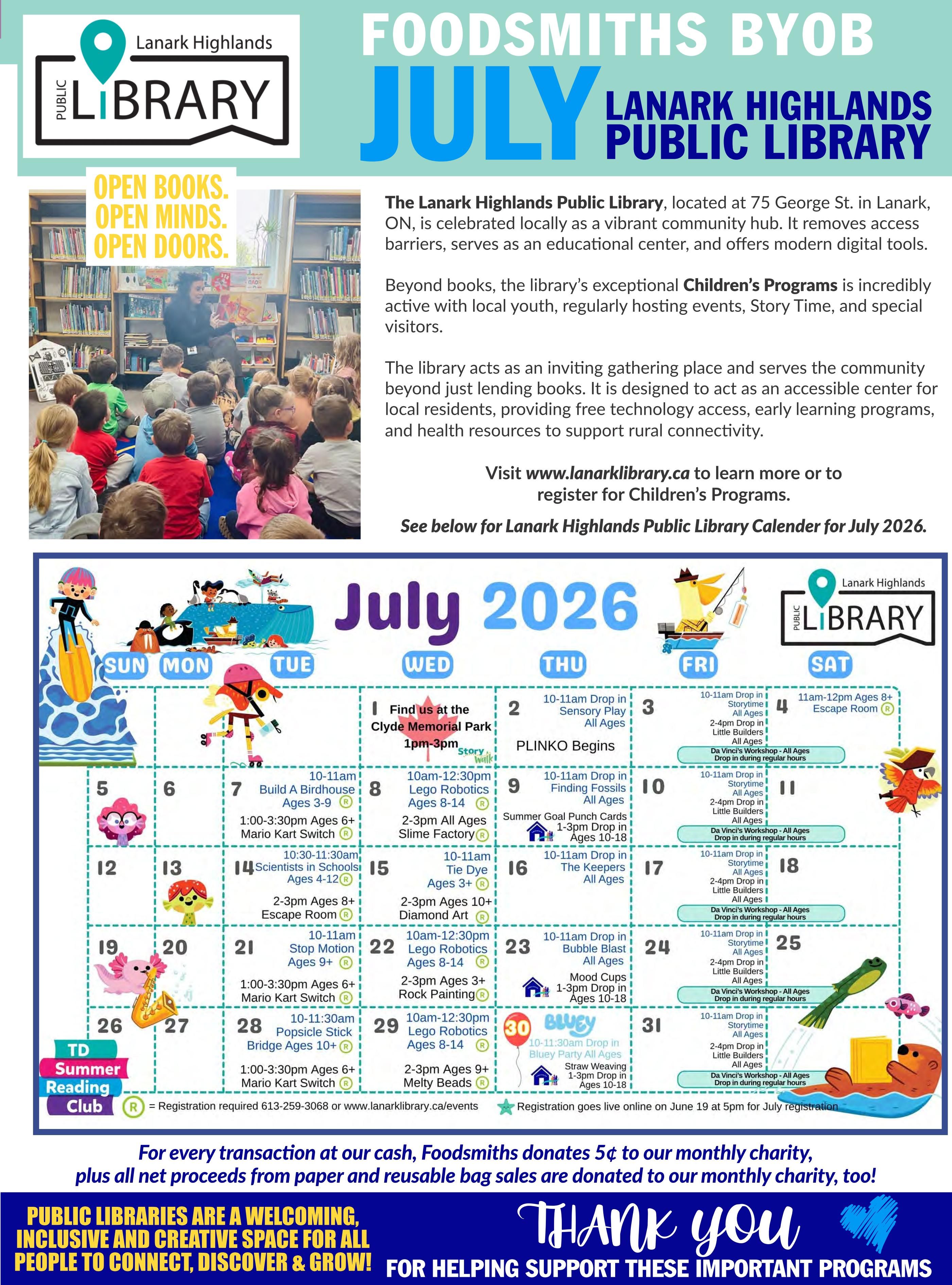 Foodsmiths Flyer July 16 to 23
