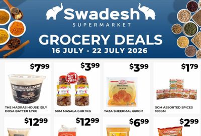 Swadesh Supermarket Flyer July 16 to 22