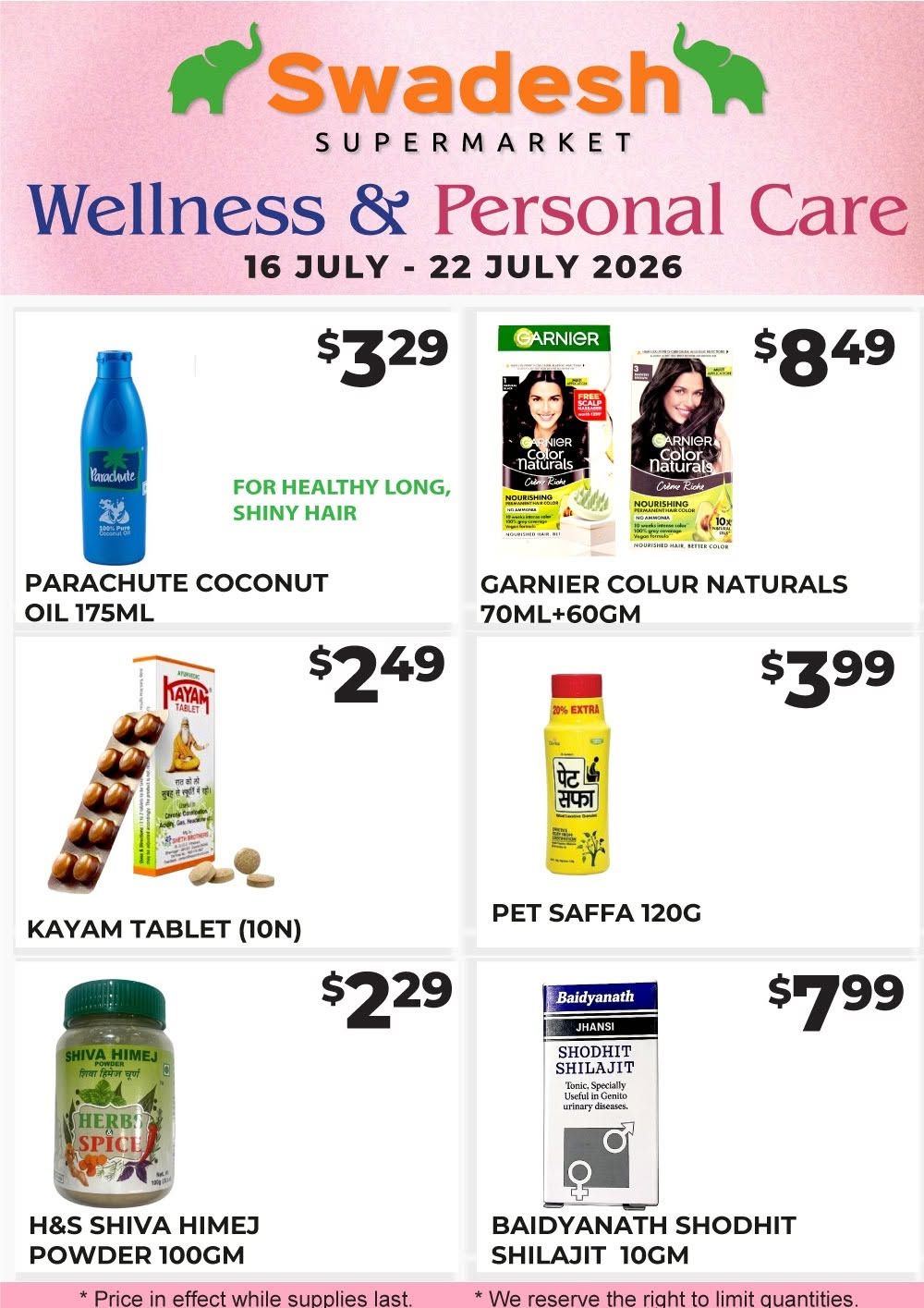 Swadesh Supermarket Flyer July 16 to 22