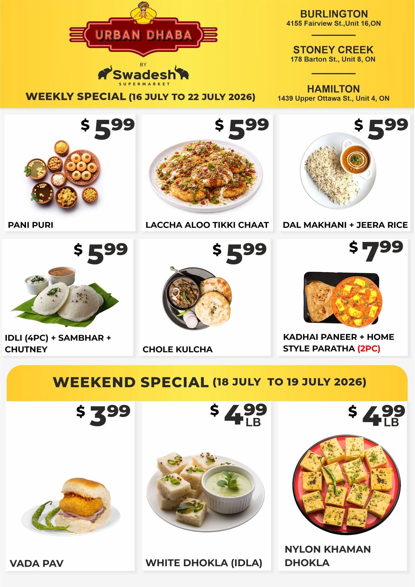 Swadesh Supermarket Flyer July 16 to 22