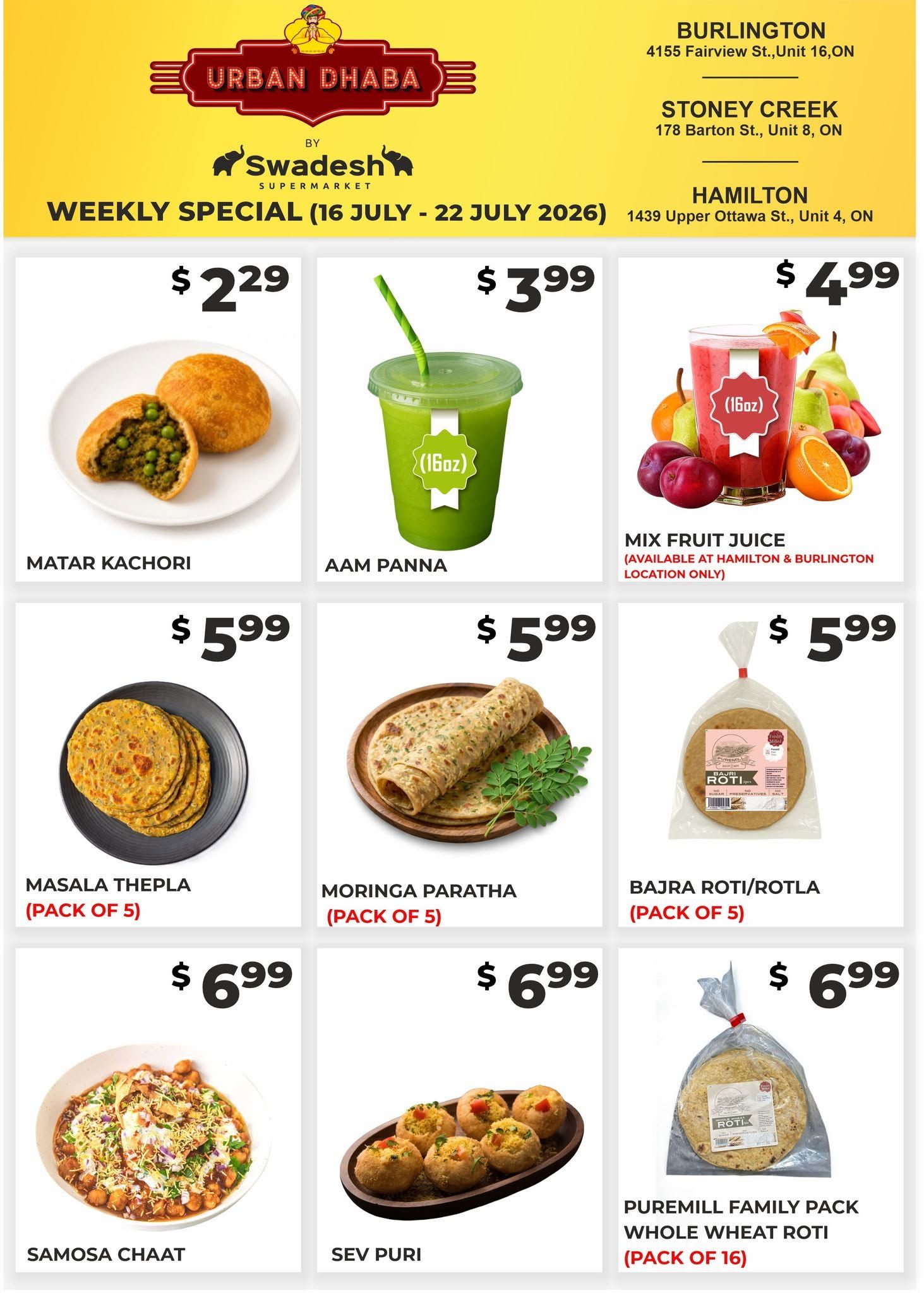 Swadesh Supermarket Flyer July 16 to 22
