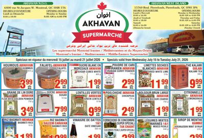 Akhavan Supermarche Flyer July 15 to 21