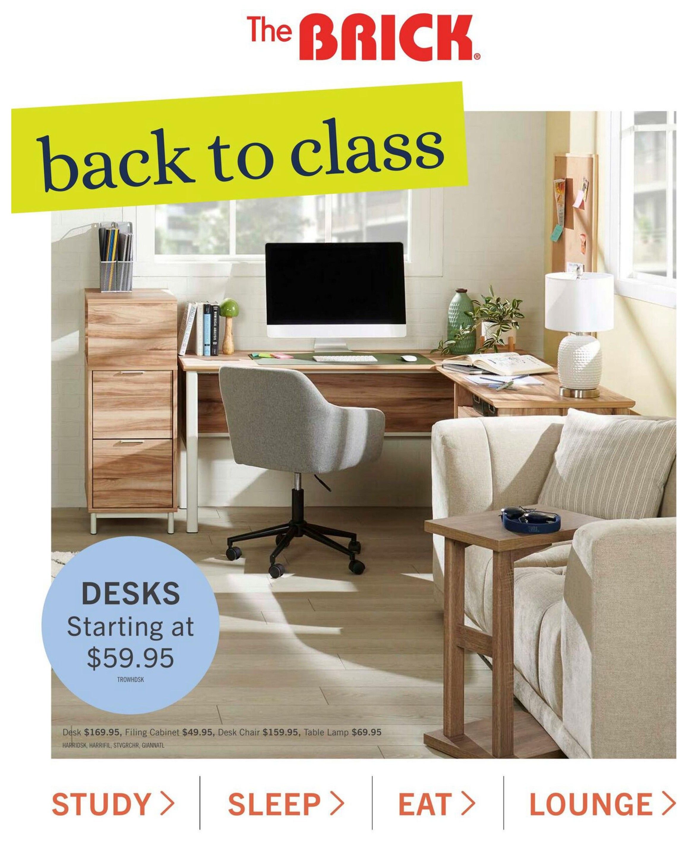 The Brick Back To Class Flyer July 16 to 29