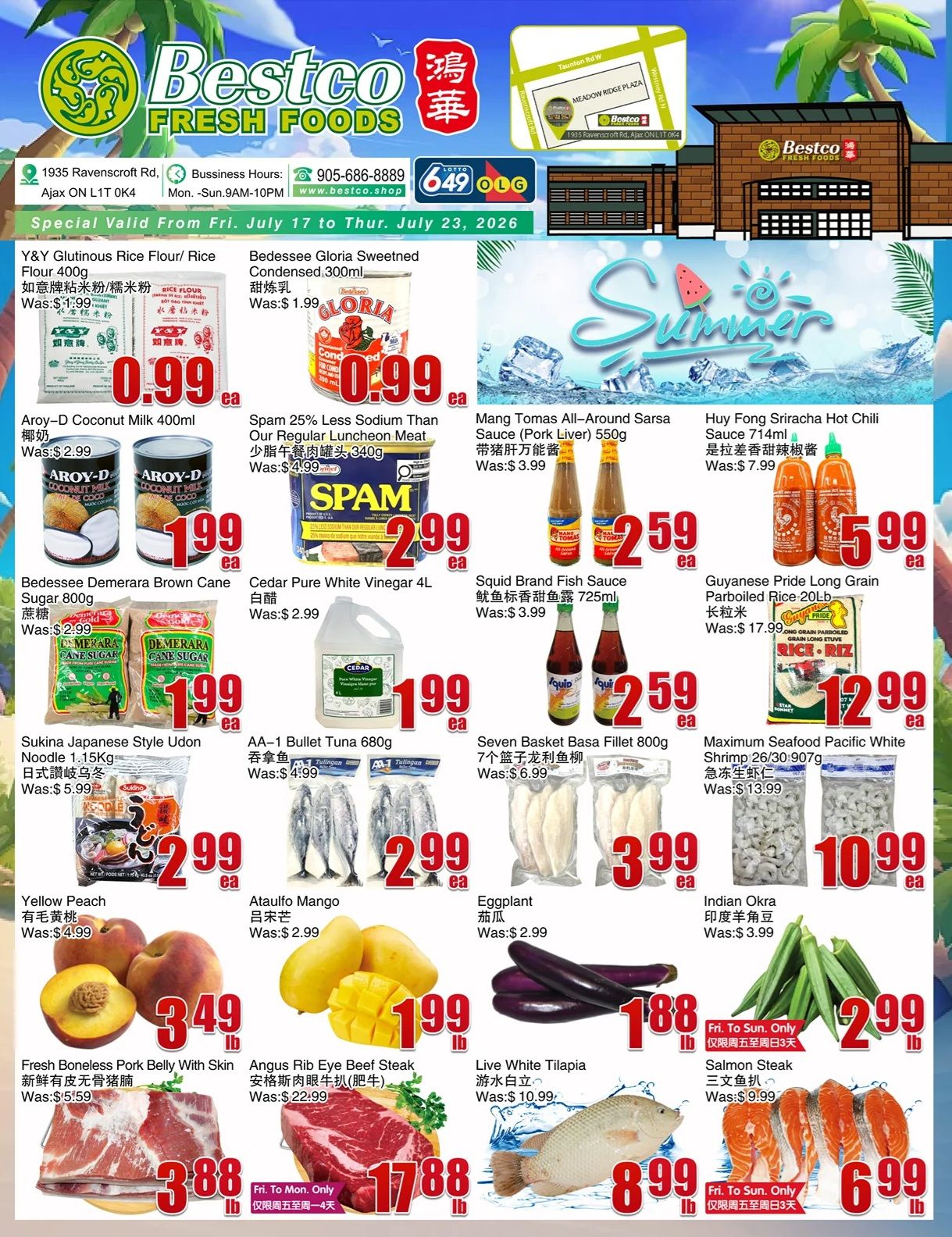BestCo Food Mart (Ajax) Flyer July 17 to 23