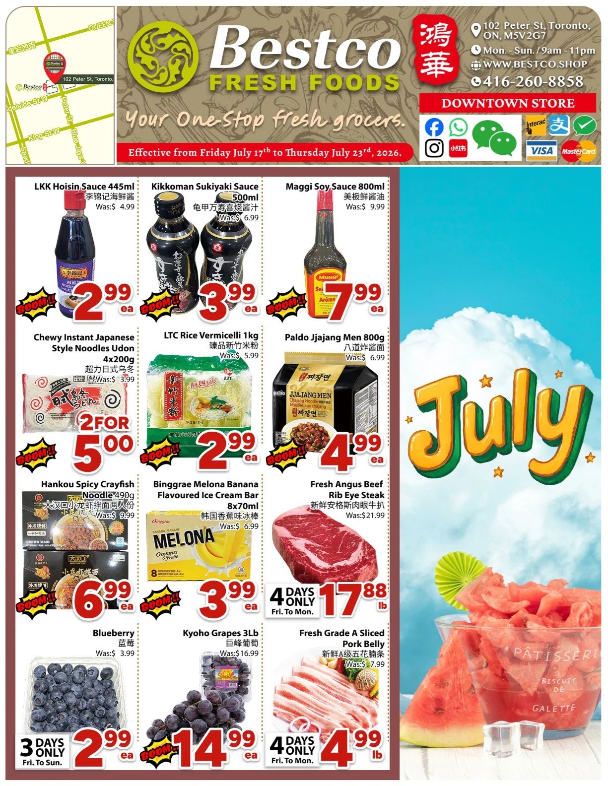 BestCo Food Mart (Downtown Toronto) Flyer July 17 to 23