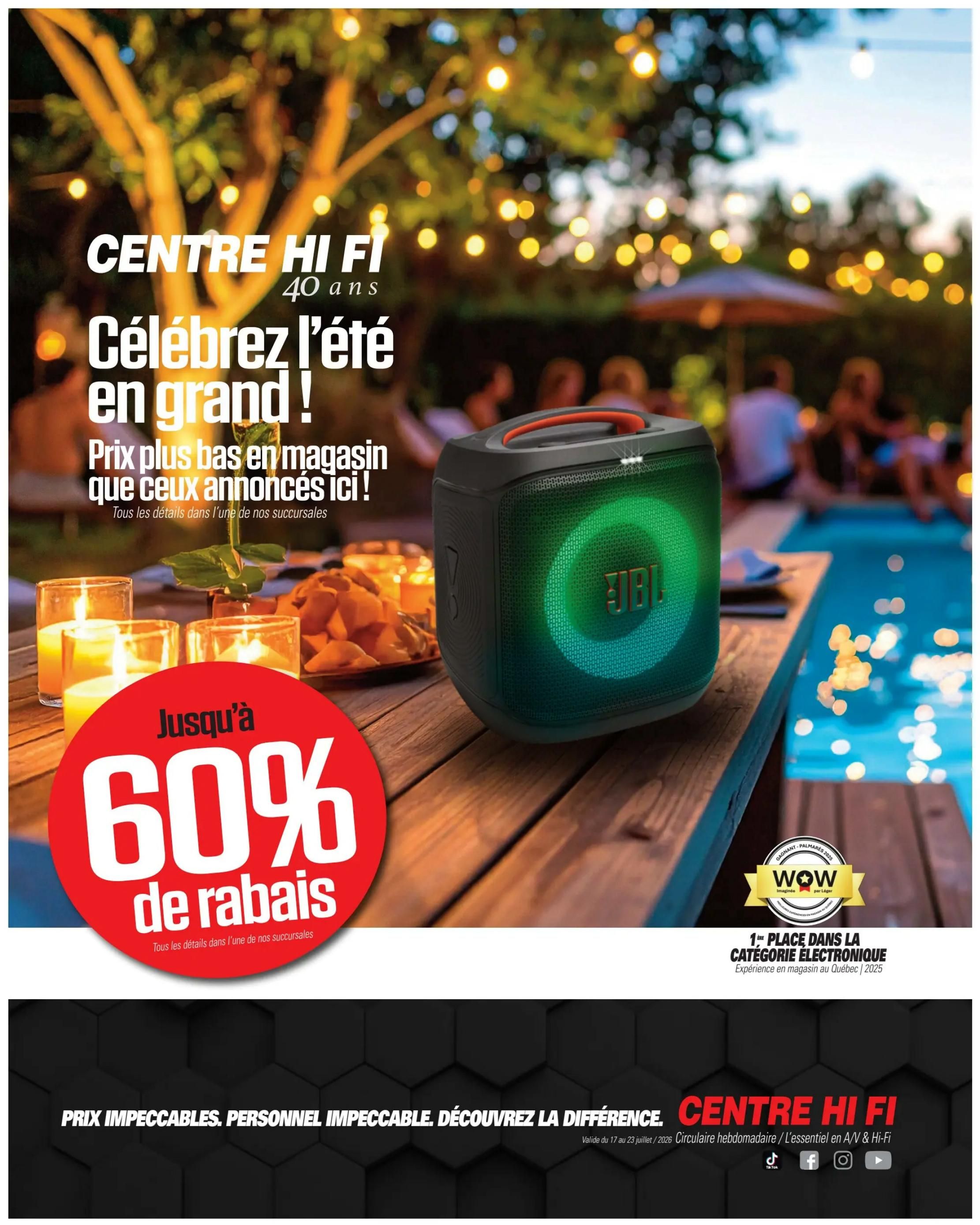 Centre Hi-Fi Flyer July 17 to 23