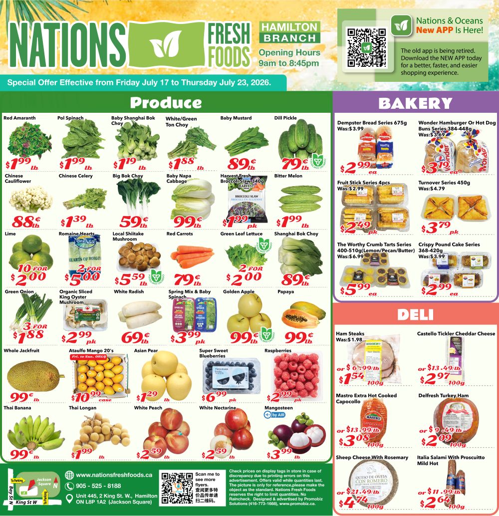 Nations Fresh Foods (Hamilton) Flyer July 17 to 23