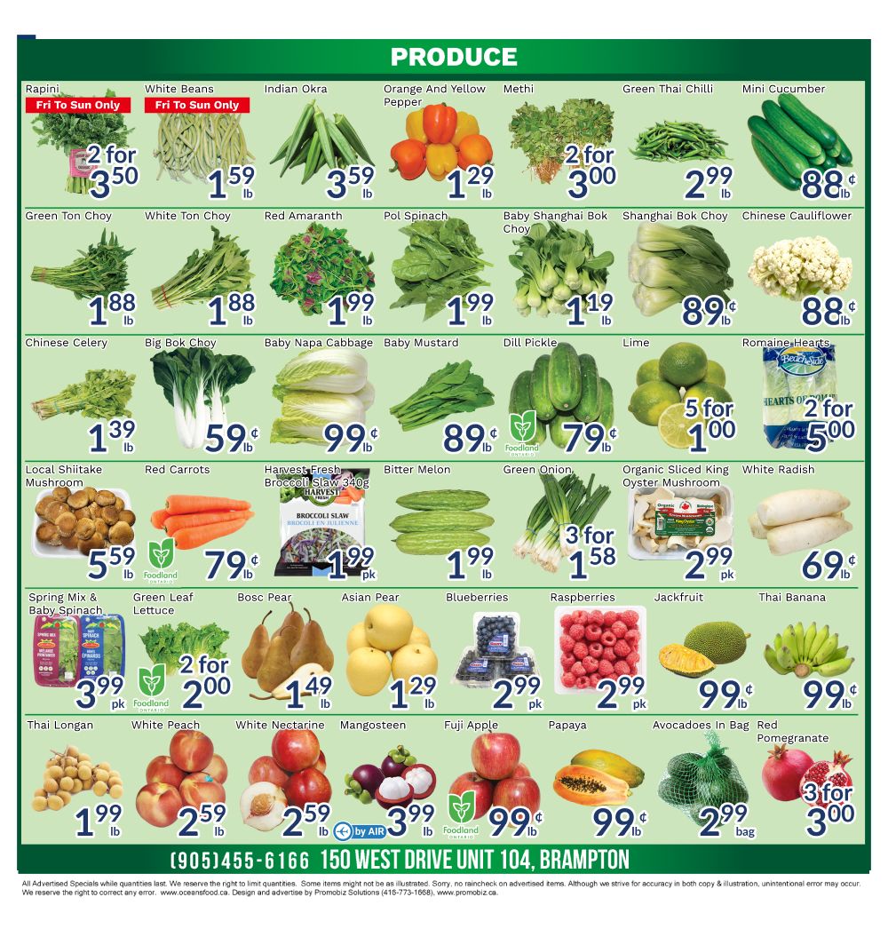 Oceans Fresh Food Market (Brampton) Flyer July 17 to 23