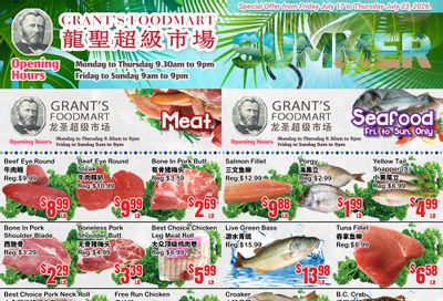 Grant's Food Mart Flyer July 17 to 23