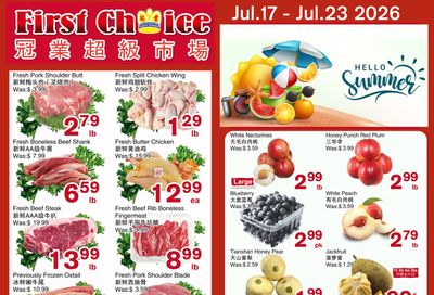 First Choice Supermarket Flyer July 17 to 23