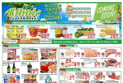 Ethnic Supermarket (Guelph) Flyer July 17 to 23