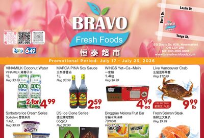 Bravo Fresh Foods Flyer July 17 to 23