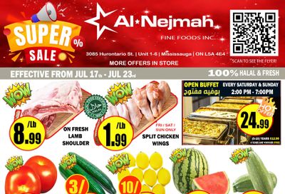 Alnejmah Fine Foods Inc. Flyer July 17 to 23