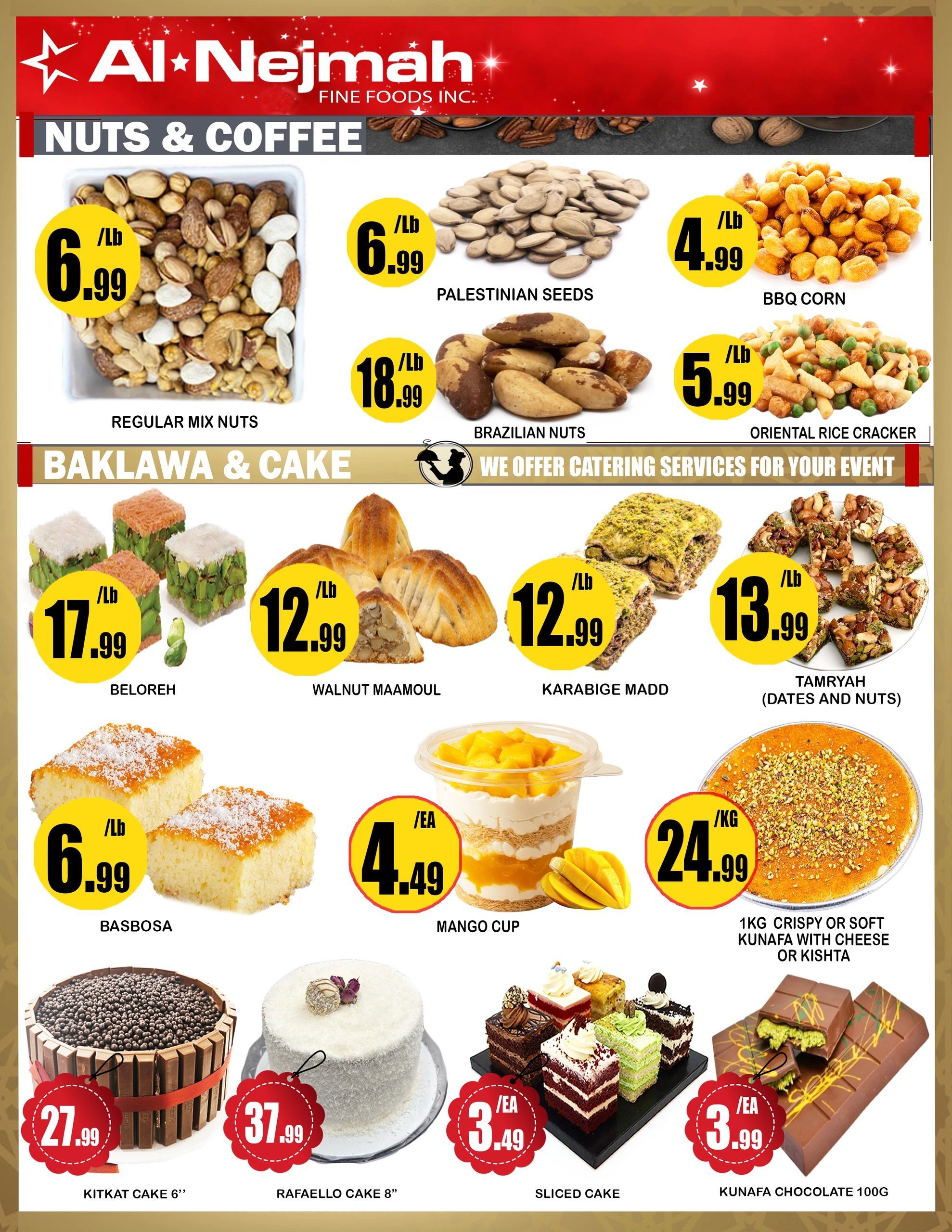 Alnejmah Fine Foods Inc. Flyer July 17 to 23