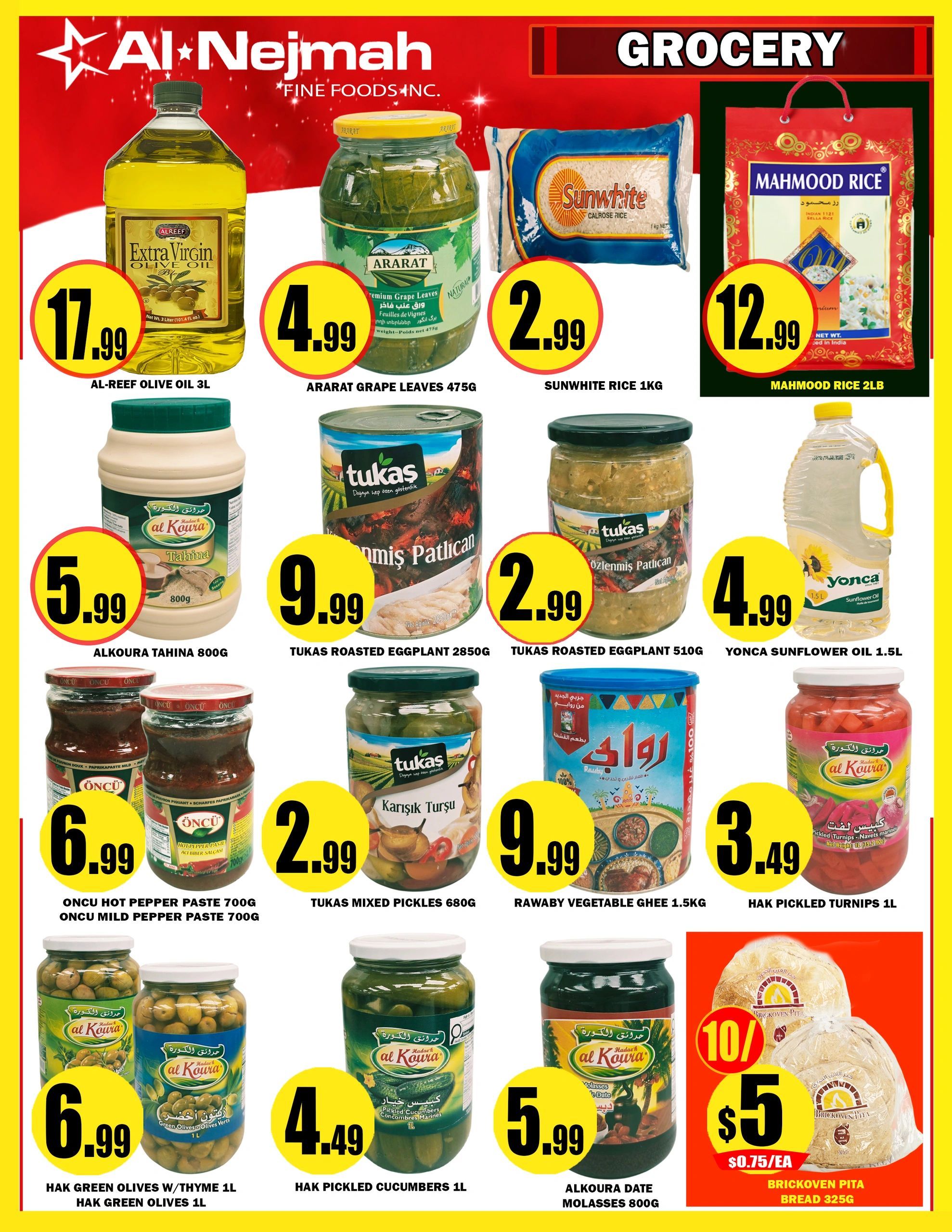 Alnejmah Fine Foods Inc. Flyer July 17 to 23