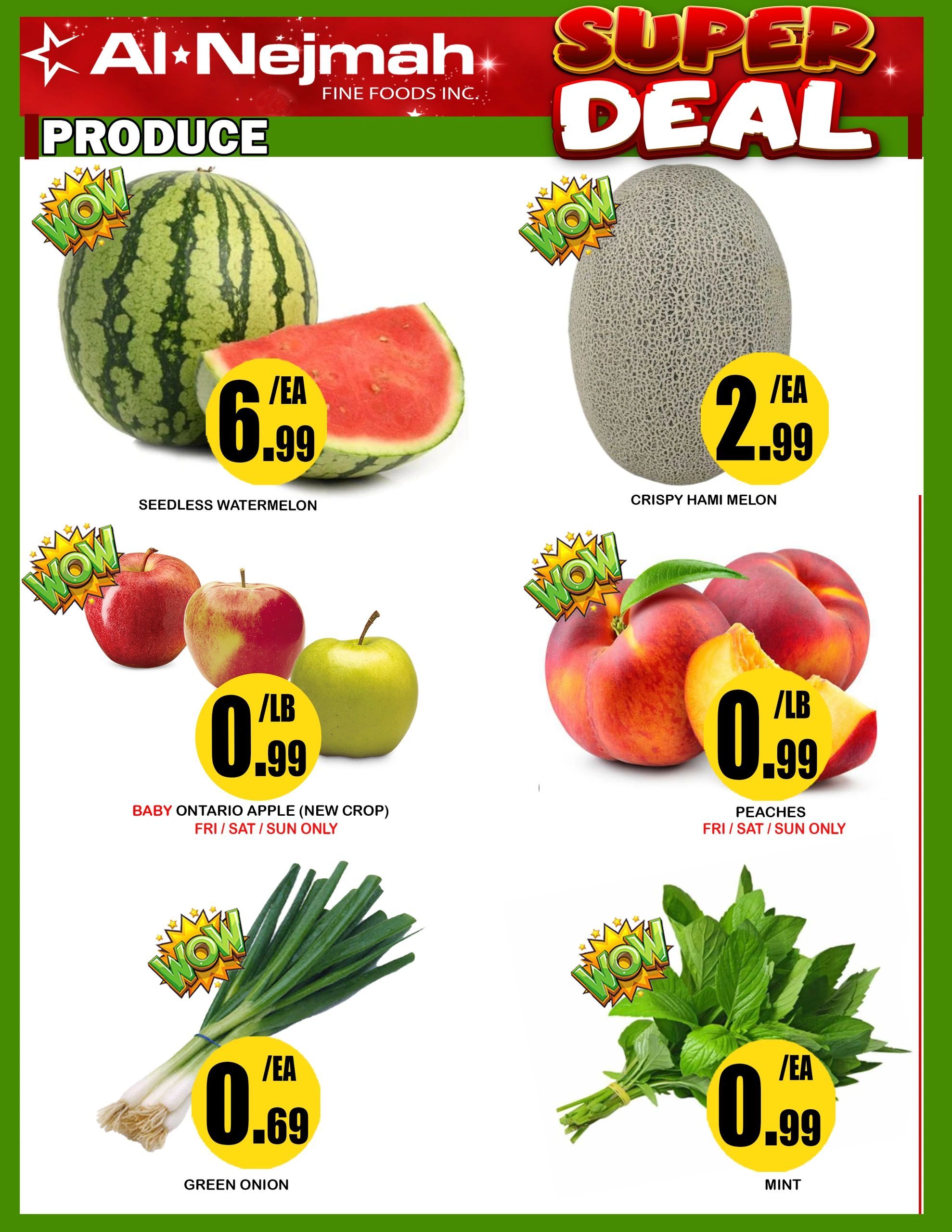 Alnejmah Fine Foods Inc. Flyer July 17 to 23