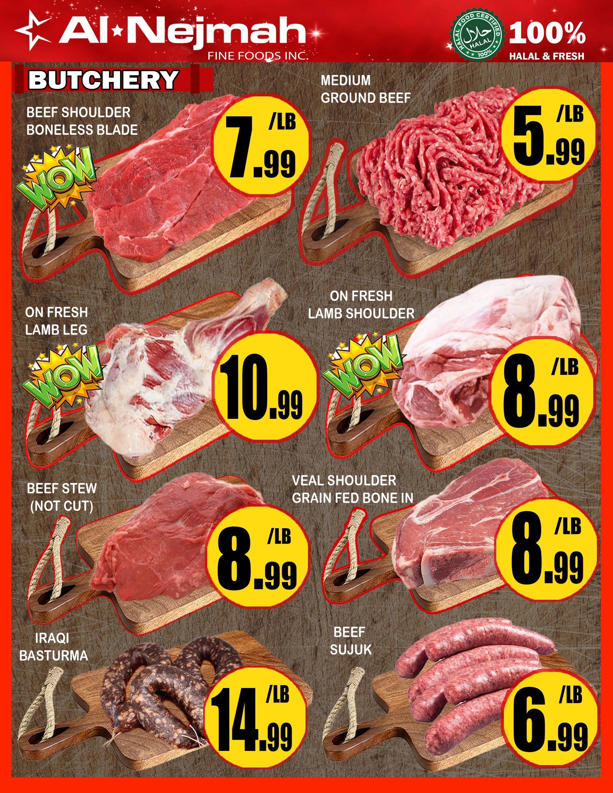 Alnejmah Fine Foods Inc. Flyer July 17 to 23