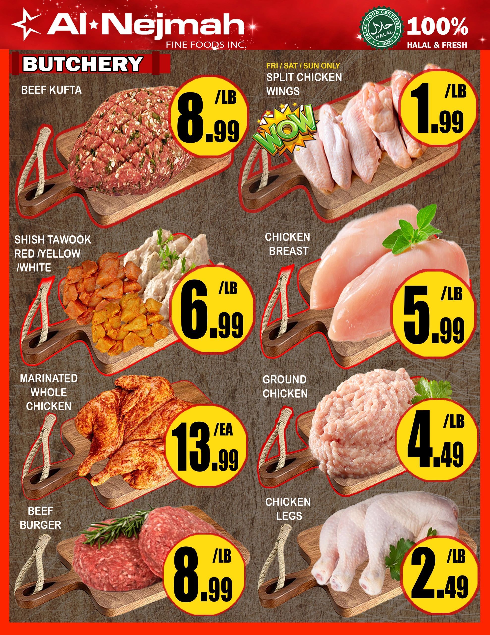 Alnejmah Fine Foods Inc. Flyer July 17 to 23