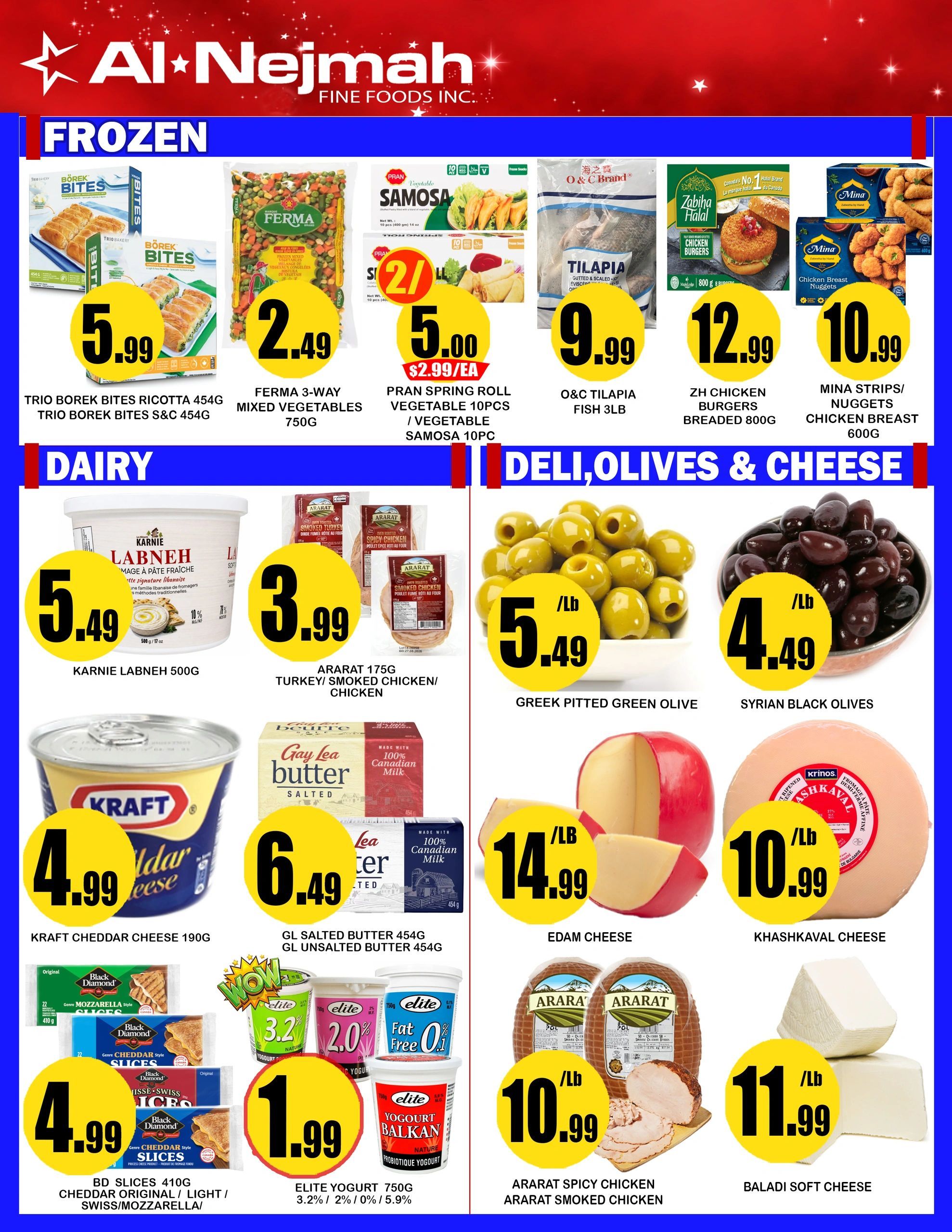 Alnejmah Fine Foods Inc. Flyer July 17 to 23