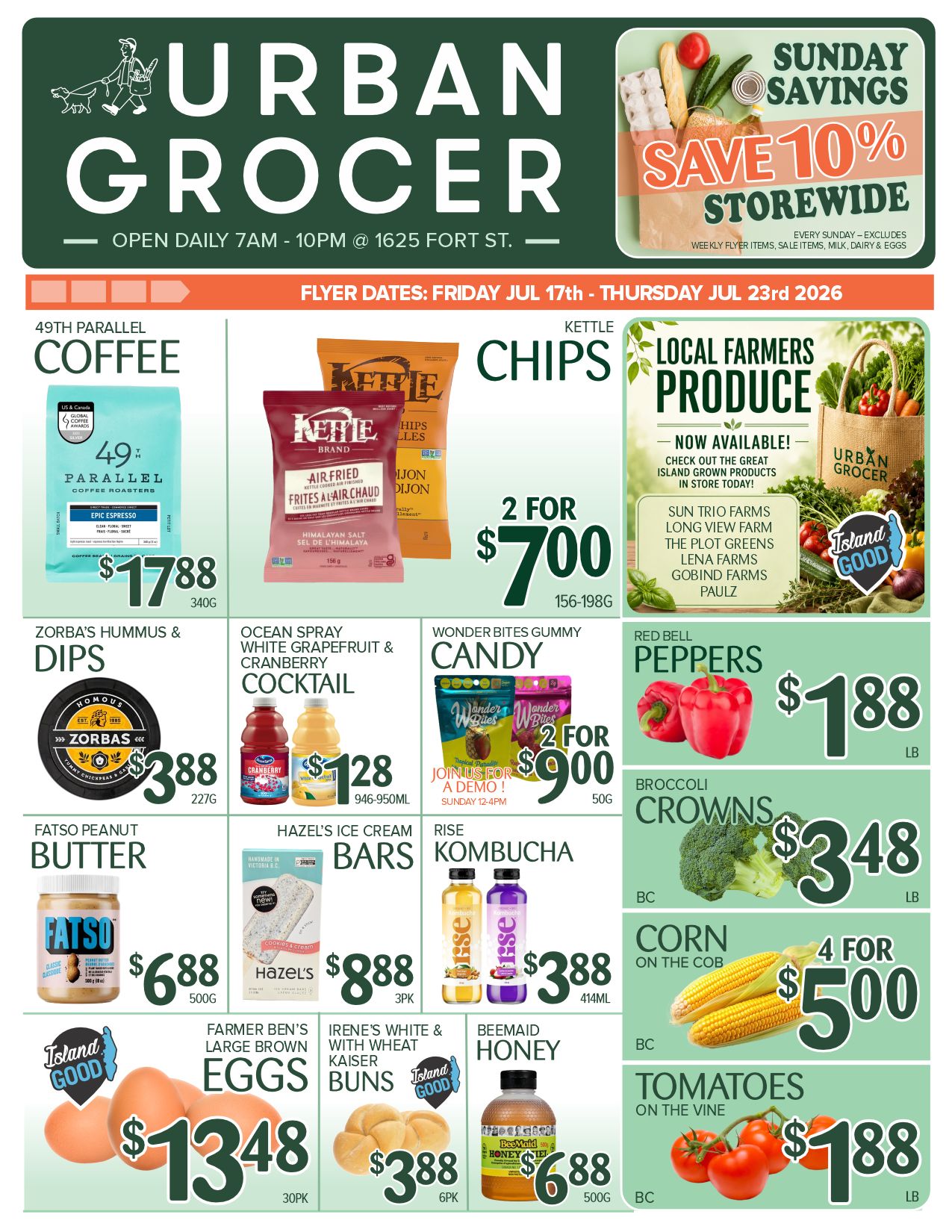 Urban Grocer Flyer July 17 to 23