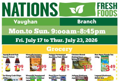 Nations Fresh Foods (Vaughan) Flyer July 17 to 23