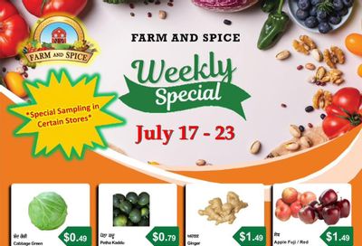 Farm And Spice Grocers Flyer July 17 to 23