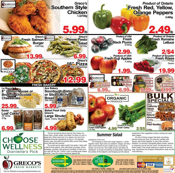 Greco's Fresh Market Flyer July 17 to 30
