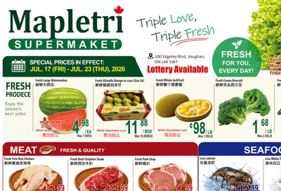 Mapletri Supermarket Flyer July 17 to 23
