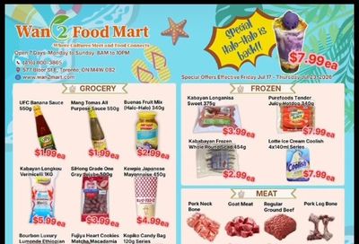 Wan 2 Food Mart Flyer July 17 to 23