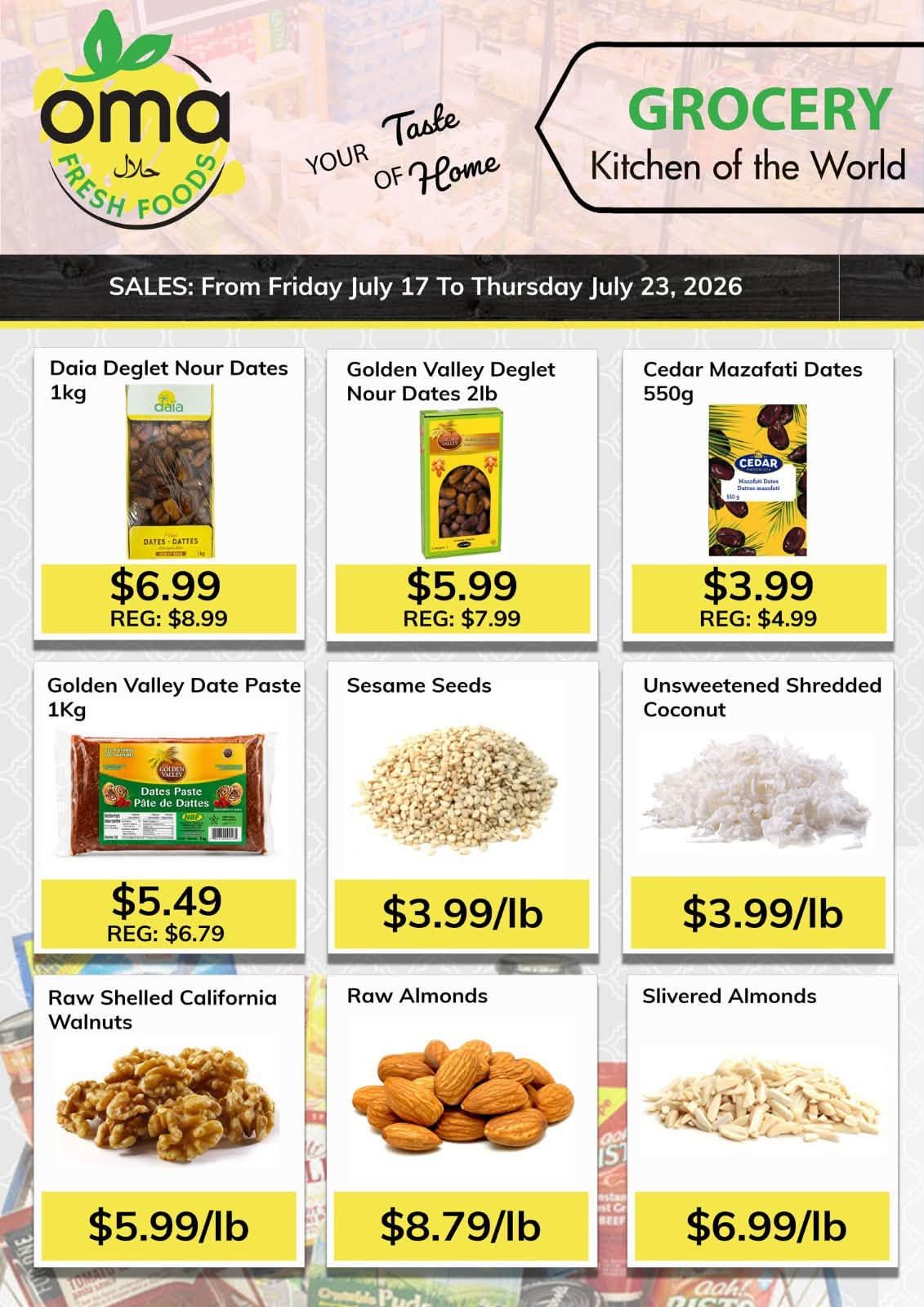 Oma Fresh Foods Flyer July 17 to 23