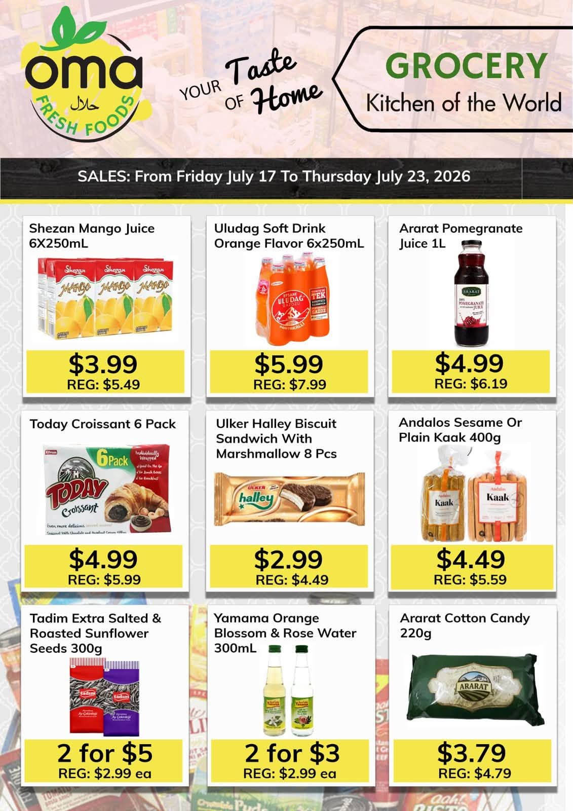 Oma Fresh Foods Flyer July 17 to 23