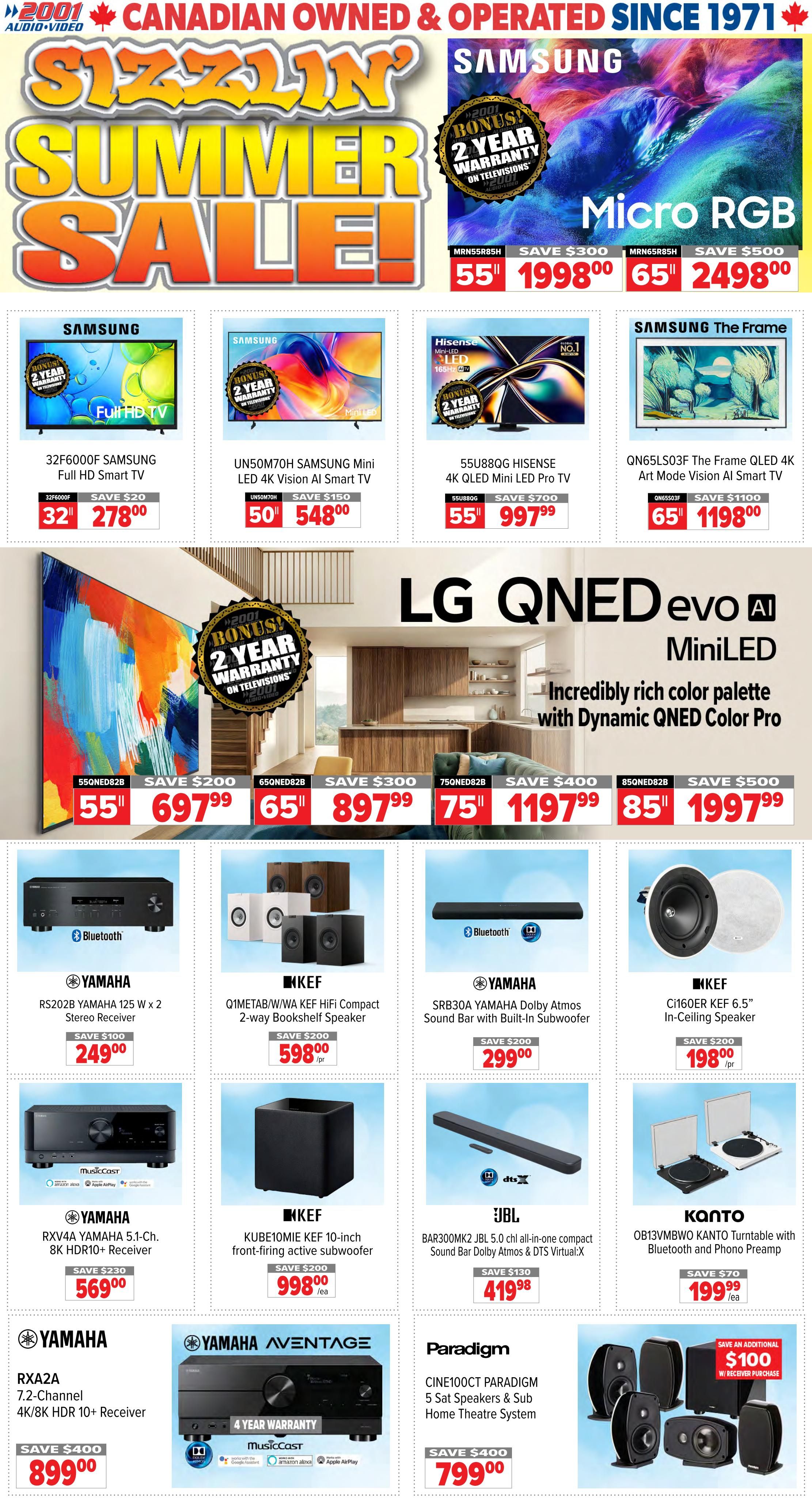 2001 Audio Video Flyer July 17 to 23