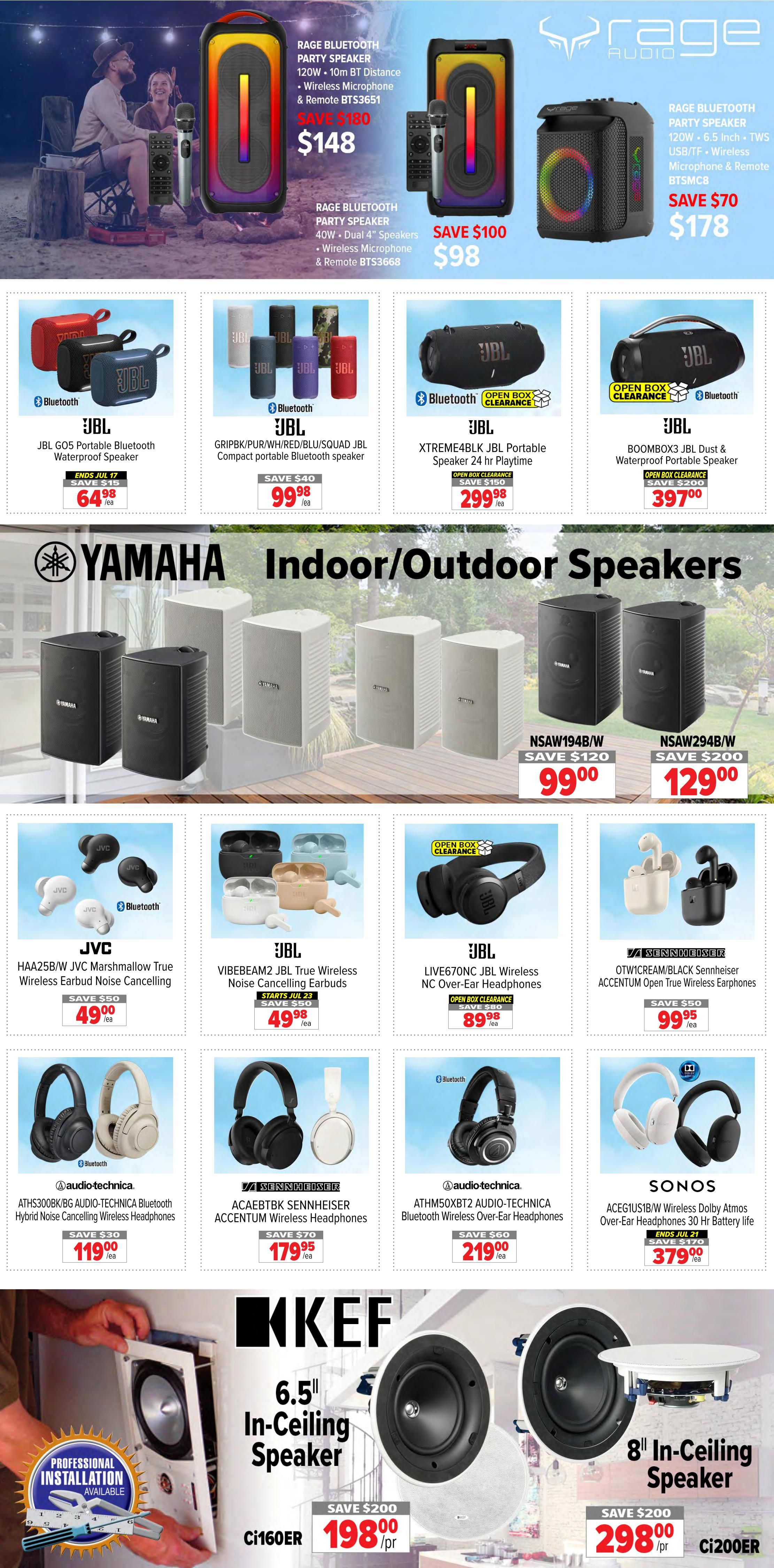 2001 Audio Video Flyer July 17 to 23