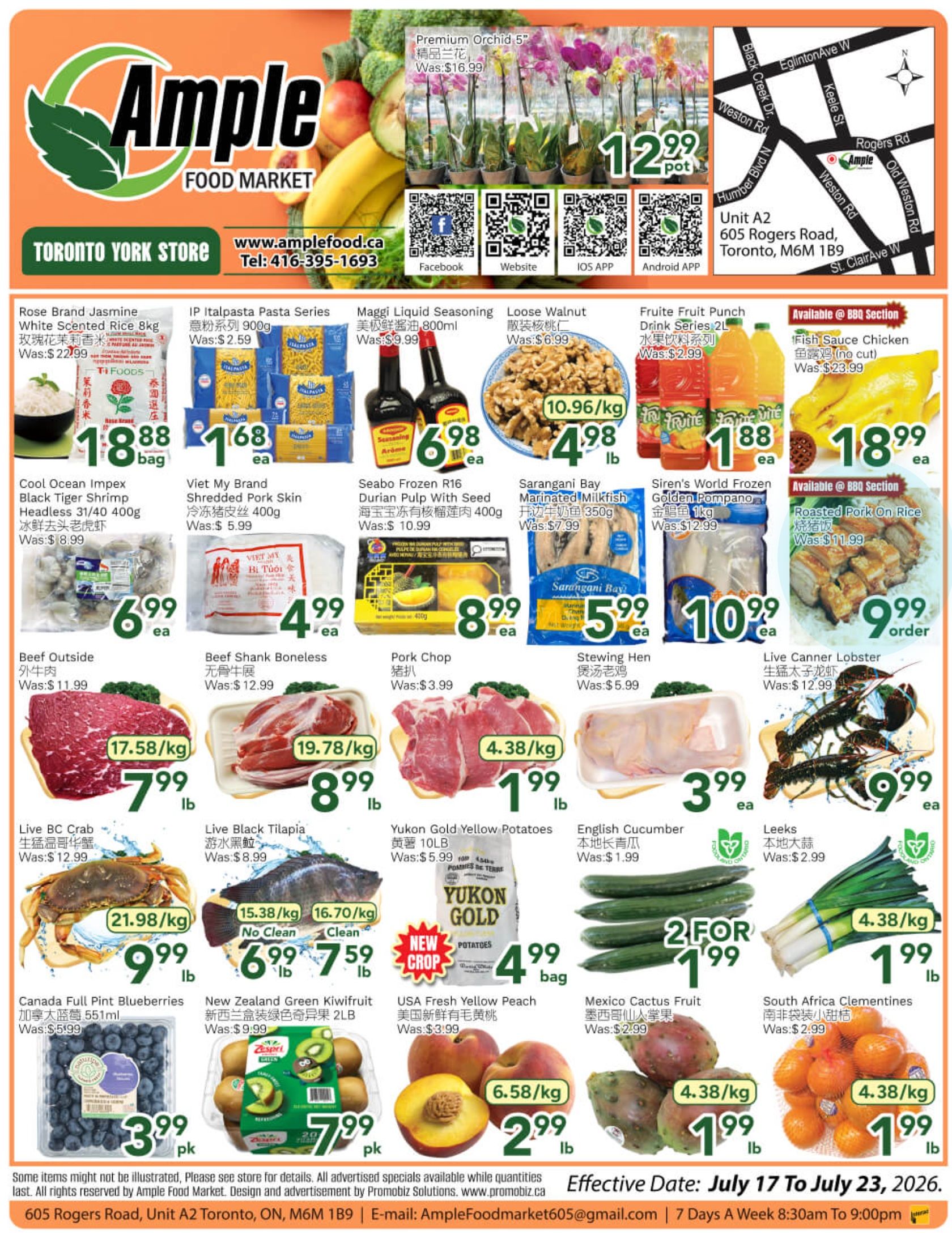 Ample Food Market (North York) Flyer July 17 to 23