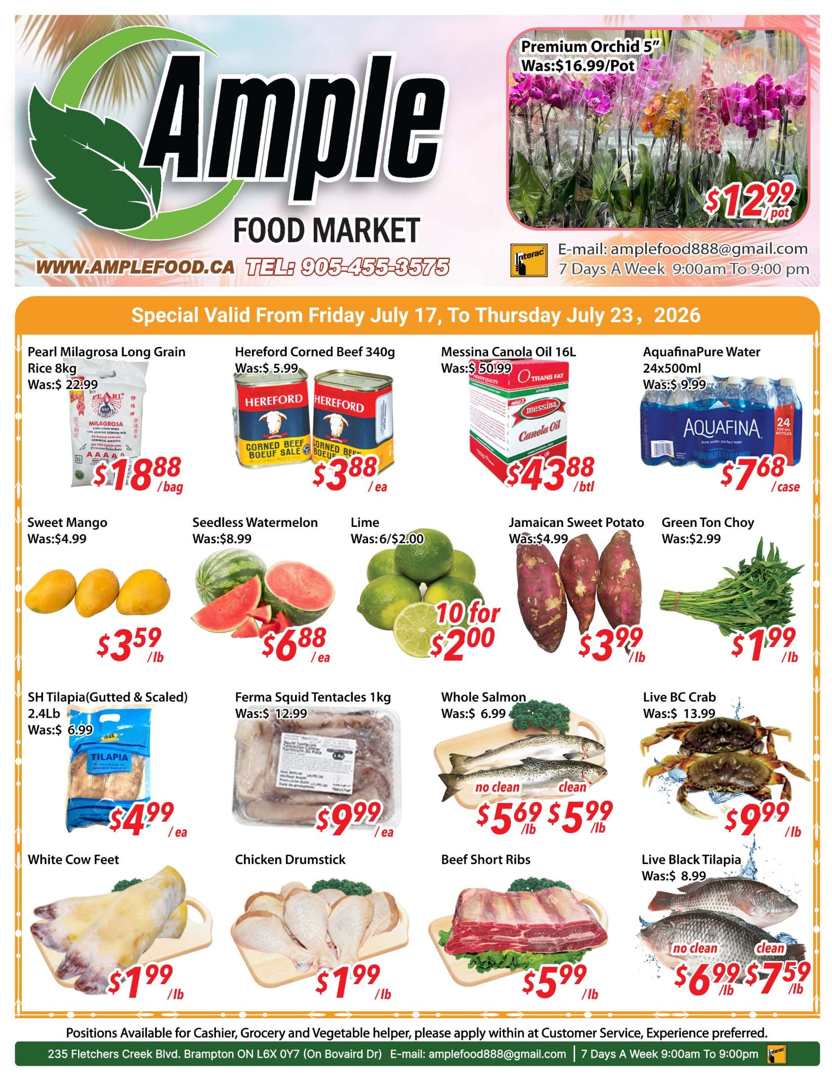 Ample Food Market (Brampton) Flyer July 17 to 23
