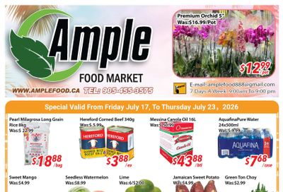 Ample Food Market (Brampton) Flyer July 17 to 23