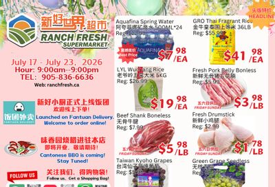 Ranch Fresh Supermarket Flyer July 17 to 23