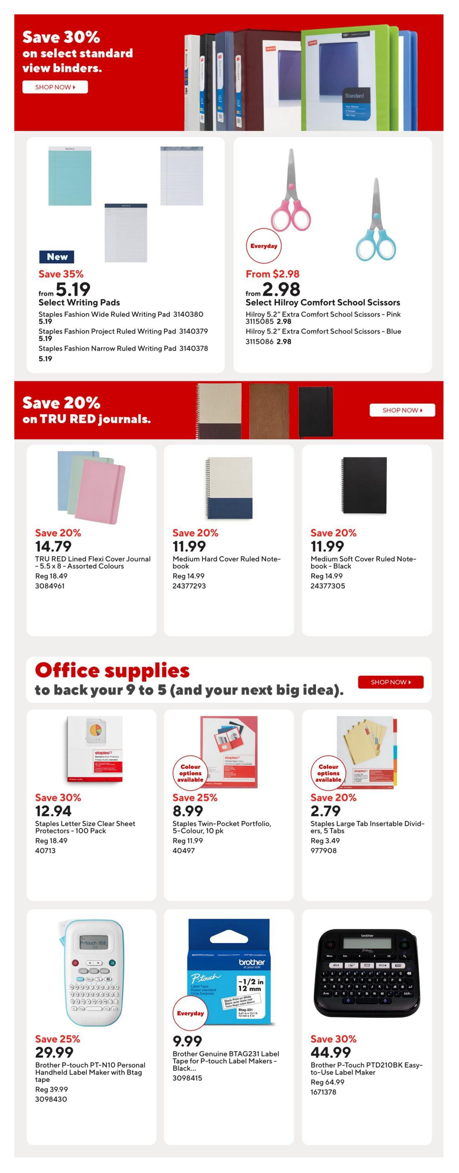 Staples Flyer July 17 to 23