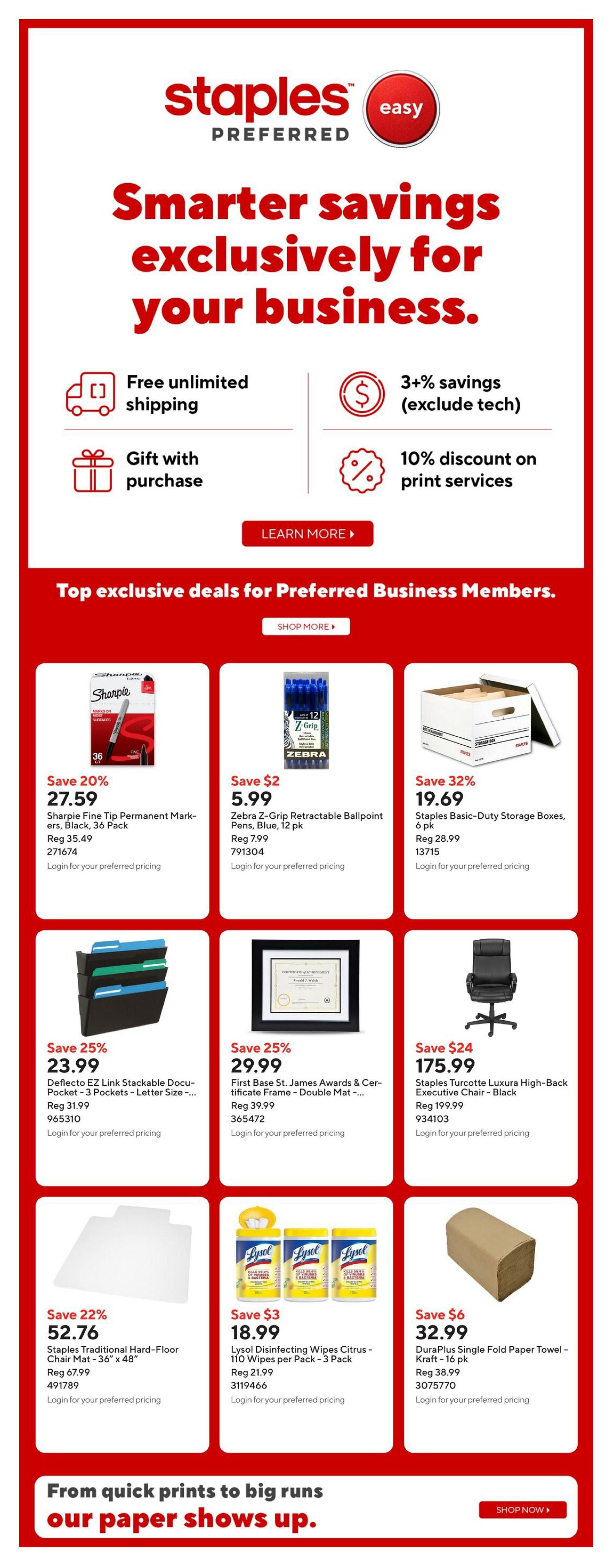 Staples Flyer July 17 to 23