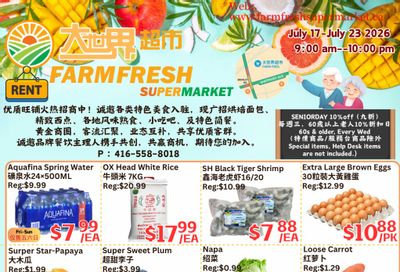 Farm Fresh Supermarket Flyer July 17 to 23
