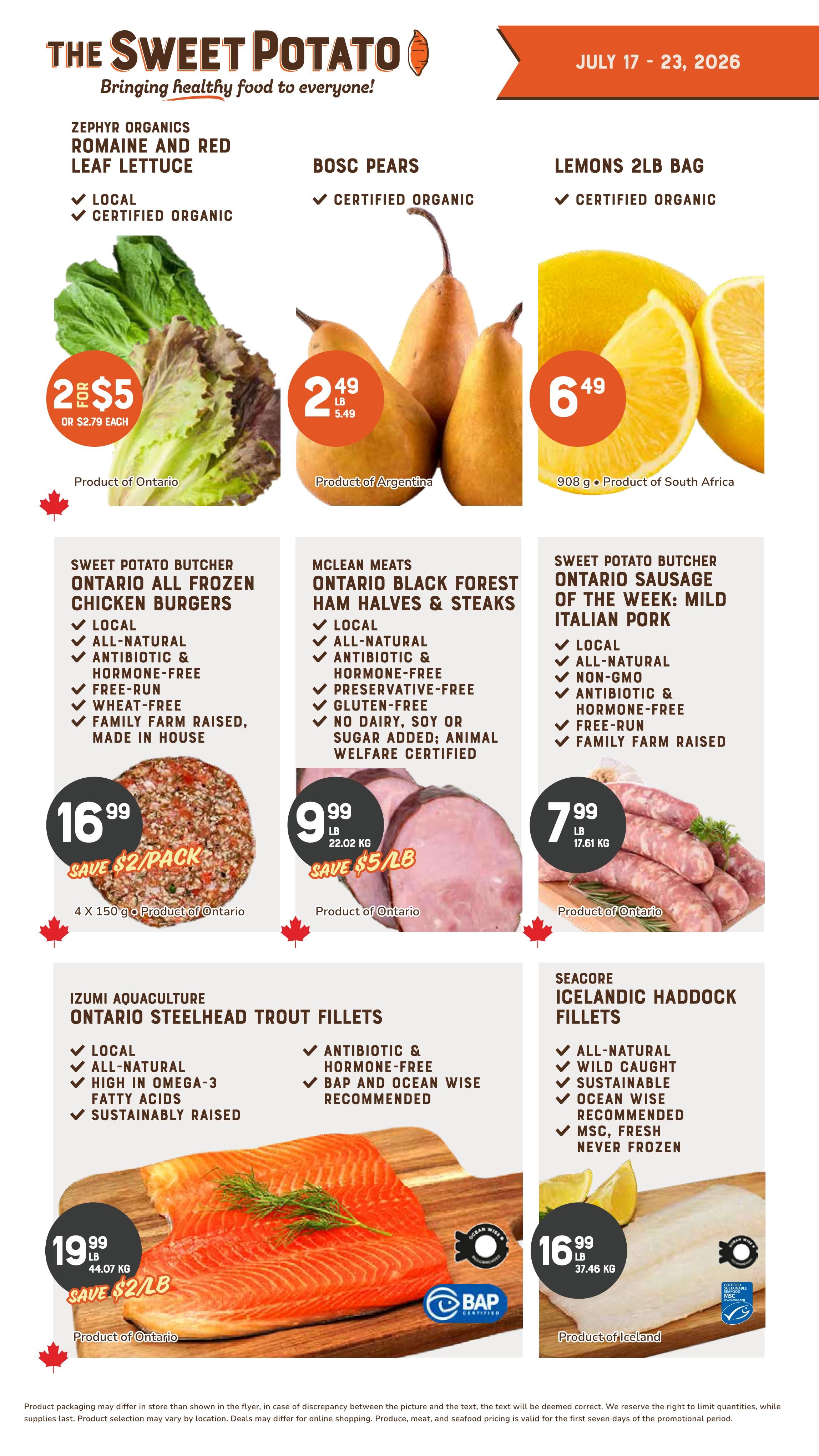 The Sweet Potato Flyer July 17 to 23