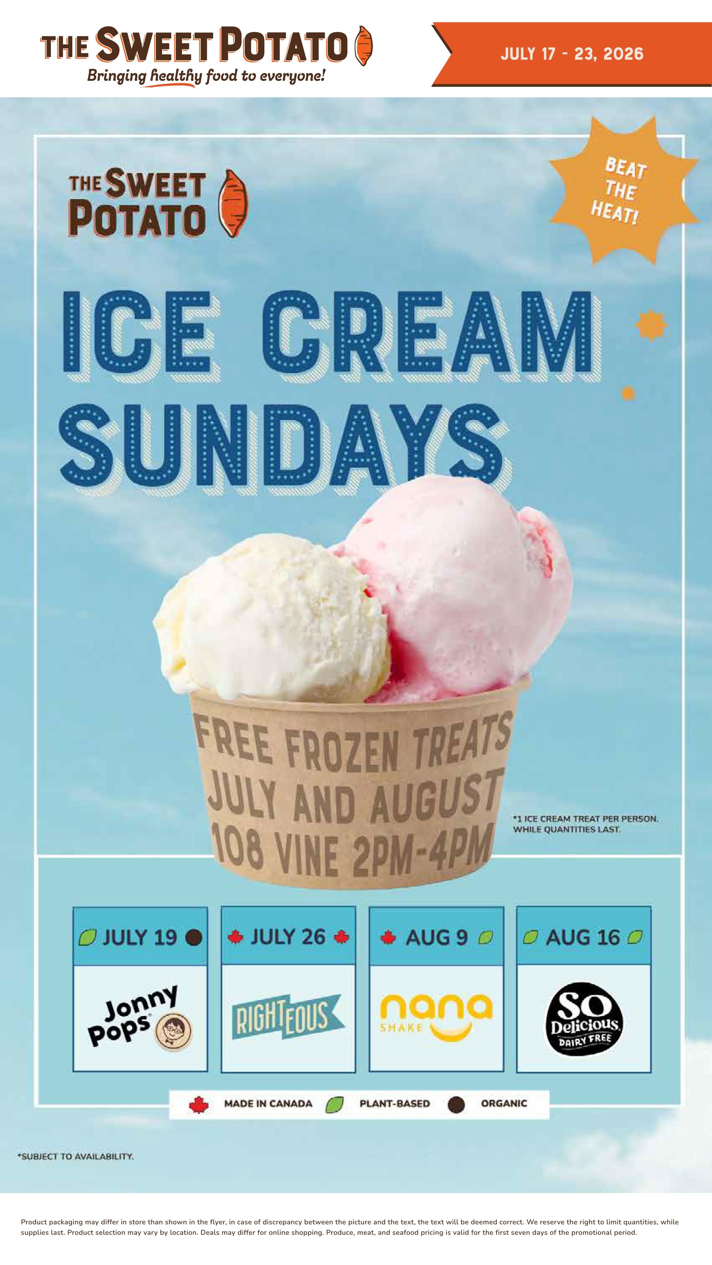 The Sweet Potato Flyer July 17 to 23