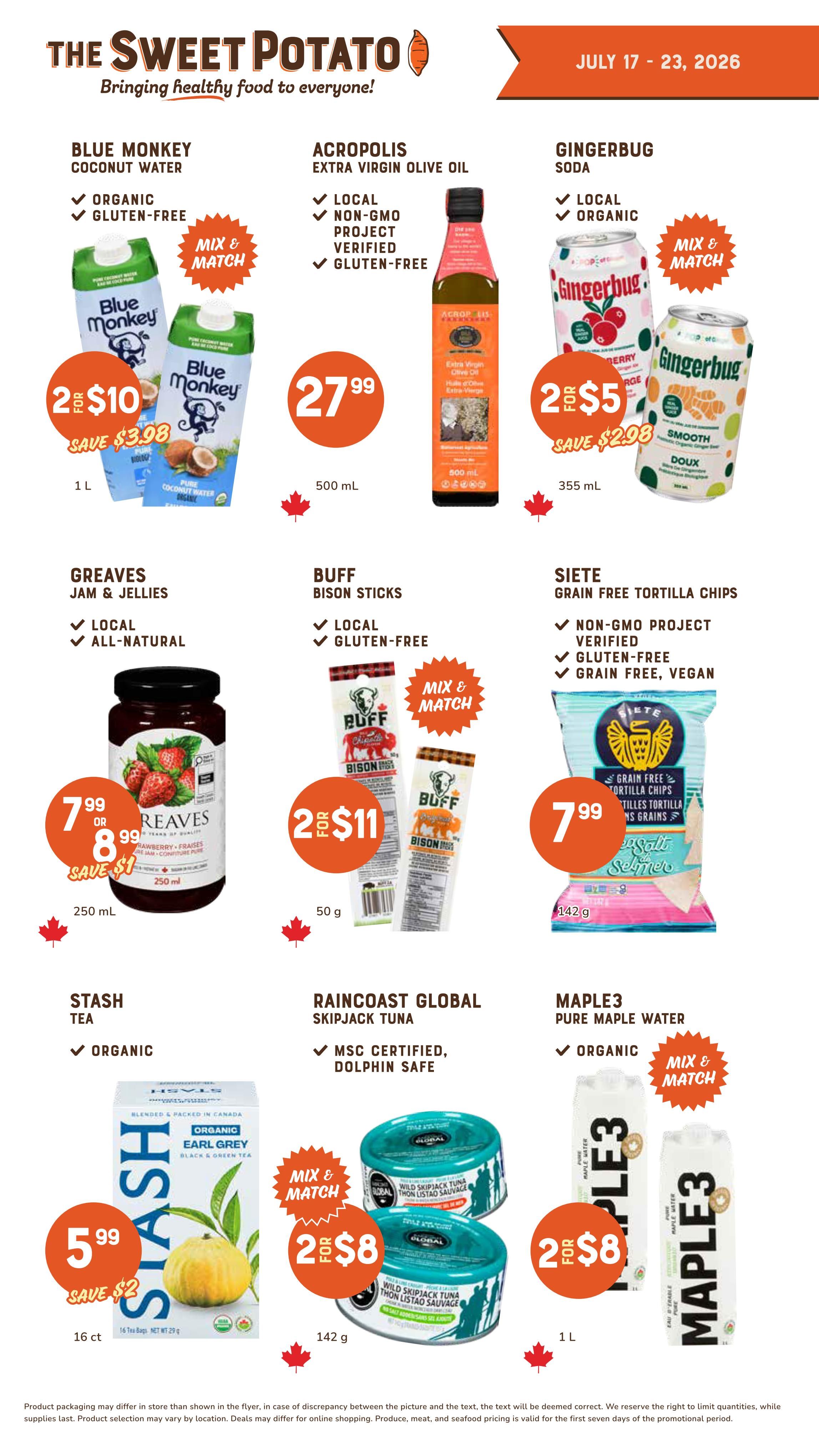 The Sweet Potato Flyer July 17 to 23