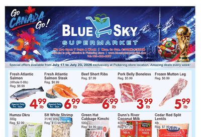 Blue Sky Supermarket (Pickering) Flyer July 17 to 23