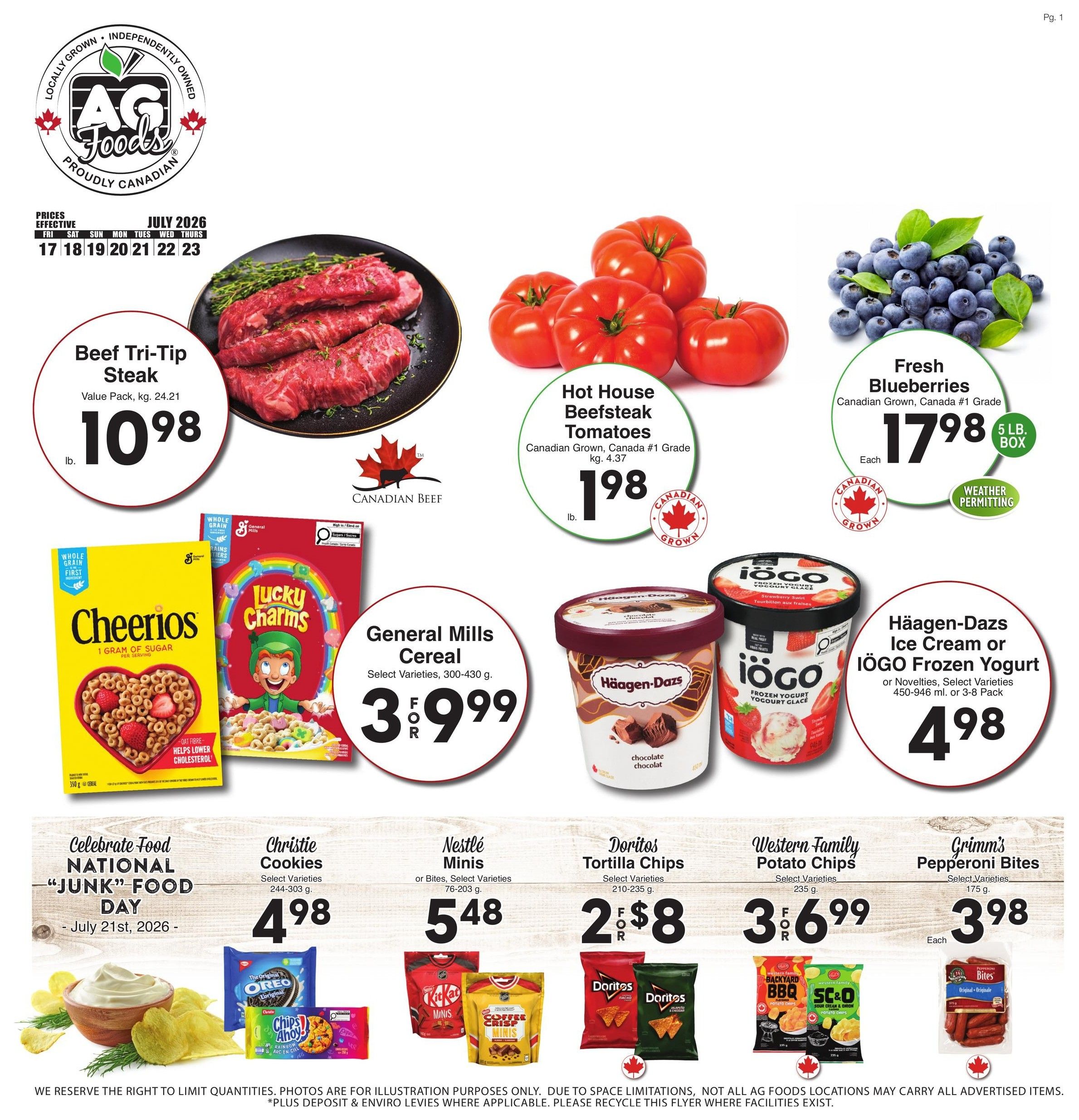 AG Foods Flyer July 17 to 23