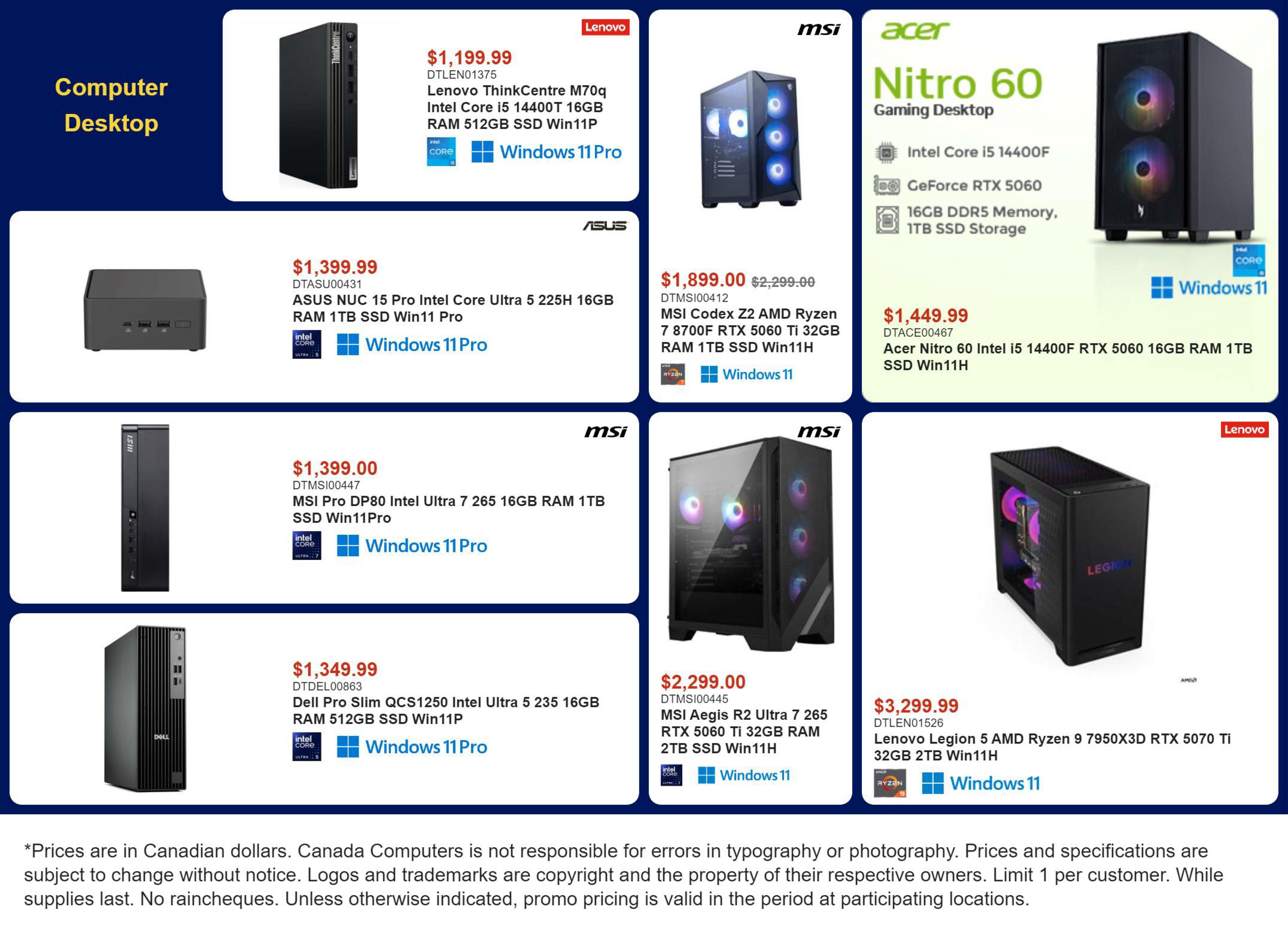 Canada Computers Flyer July 17 to 23