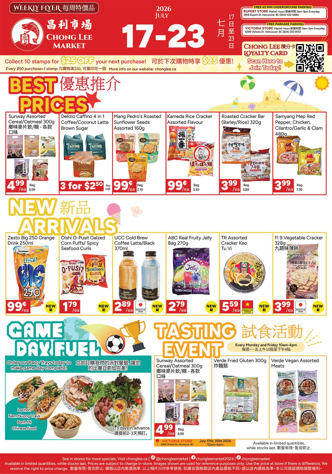 Chong Lee Market Flyer July 17 to 23